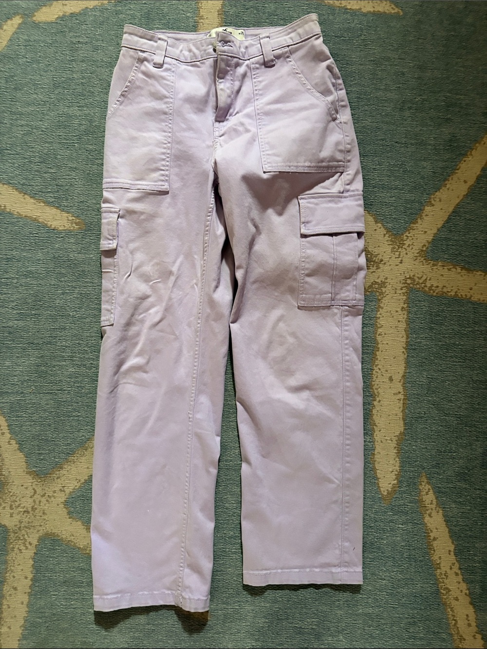 Hollister women’s size 26 Cargo Pants in Light Lavender